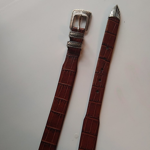 Tulliani Vintage Brown Leather Belt Size 44 main image 4